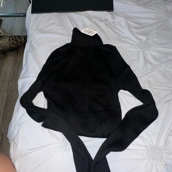 Tops - Black Turtleneck Sweater